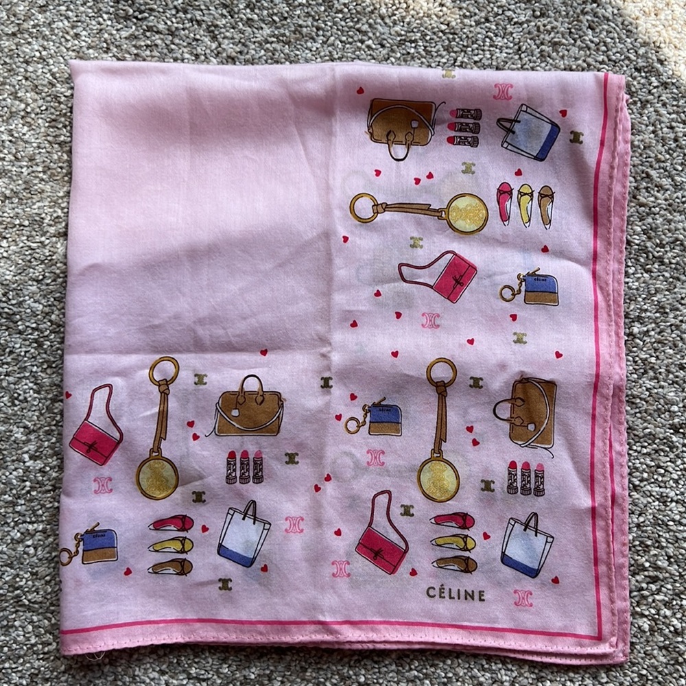 CELINE | Vintage Mini Scarf Handkerchief - Picture 2 of 6